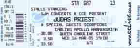 Judas Priest ticket