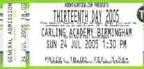 Thirteenth Day ticket