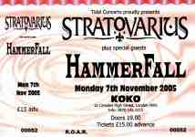 Stratovarius ticket