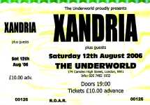 Xandria ticket