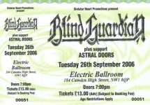 Blind Guardian ticket