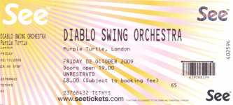 Diablo Swing Orchestra ticket