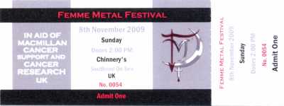 Femme Metal Festival ticket