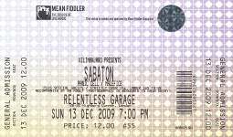 Sabaton ticket