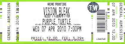 The Vision Bleak ticket