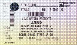 Ultravox ticket
