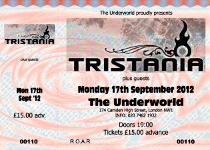 Tristania ticket