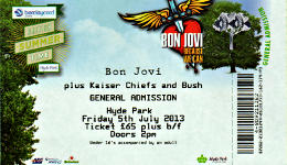 Bon Jovi ticket