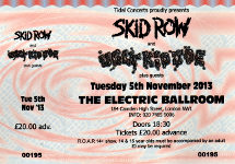 Skid Row / Ugly Kid Joe ticket