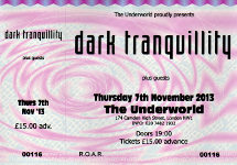 Dark Tranquillity ticket