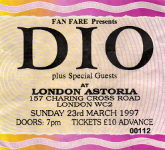 Dio ticket