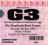 G3 ticket