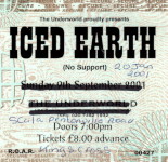 Iced Earth ticket