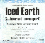 Iced Earth ticket