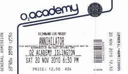 Annihilator ticket