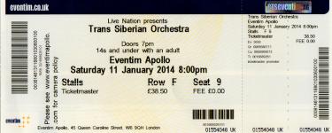 Trans-Siberian Orchestra ticket