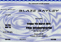 Blaze Bayley ticket