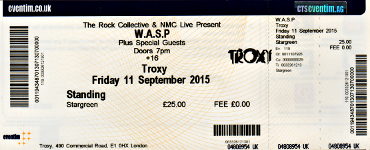W.A.S.P. ticket
