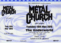 Metal Church ticket