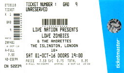 The Amorettes ticket