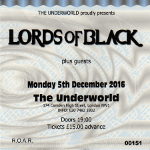 Lords Of Black ticket