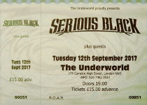 Serious Black ticket