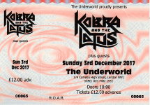 Kobra And The Lotus ticket