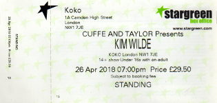Kim Wilde ticket