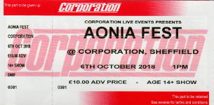 Aoniafest ticket