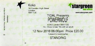 Powerwolf ticket