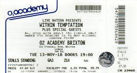 Within Temptation ticket