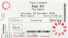 Adam Ant ticket