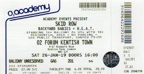 Skid Row ticket
