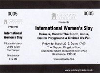 International Women's Slay ticket