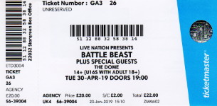 Battle Beast ticket