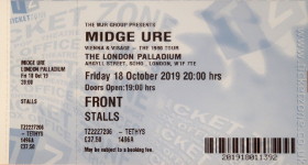 Midge Ure ticket