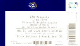 Lita Ford ticket