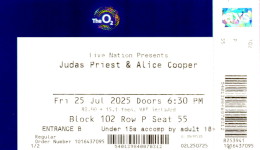 Judas Priest ticket