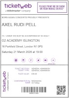 Axel Rudi Pell ticket