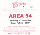 Area 54 ticket
