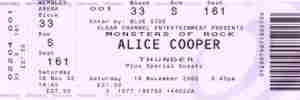Alice Cooper ticket