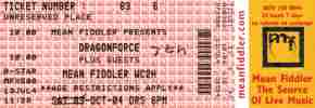 Dragonforce ticket