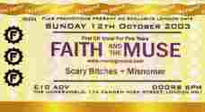 Faith And The Muse ticket