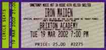 Iron Maiden ticket
