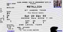 Metallica ticket