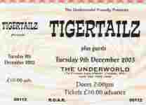 Tigertailz ticket