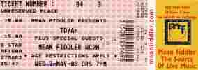 Toyah ticket